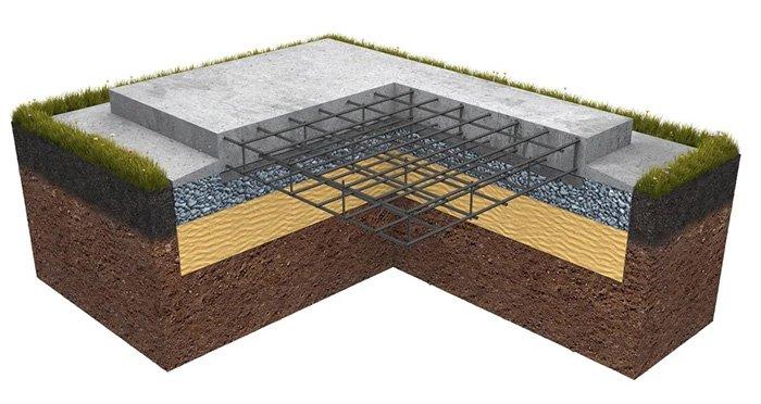 фундамент монолитная плита
